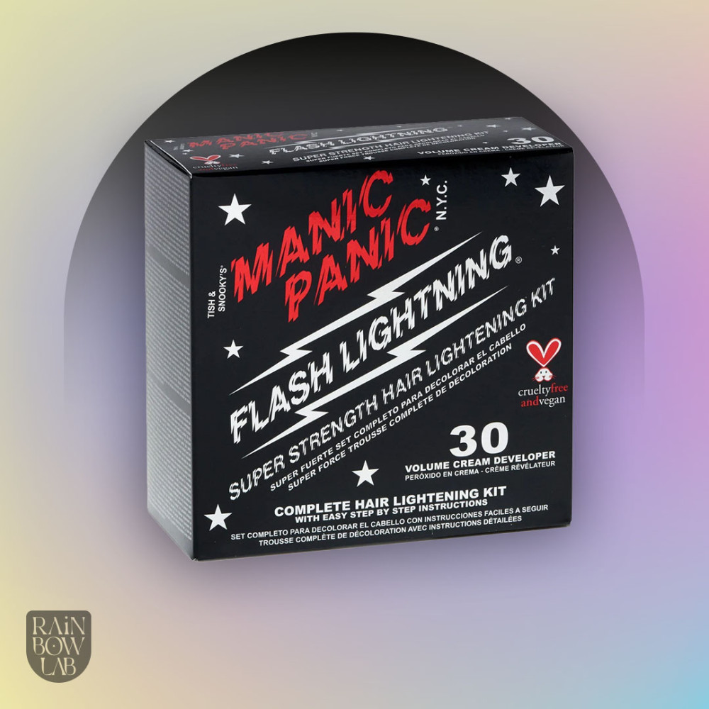 Manic Panic Flash Lightning Bleach Kit - 30 volume - rainbow